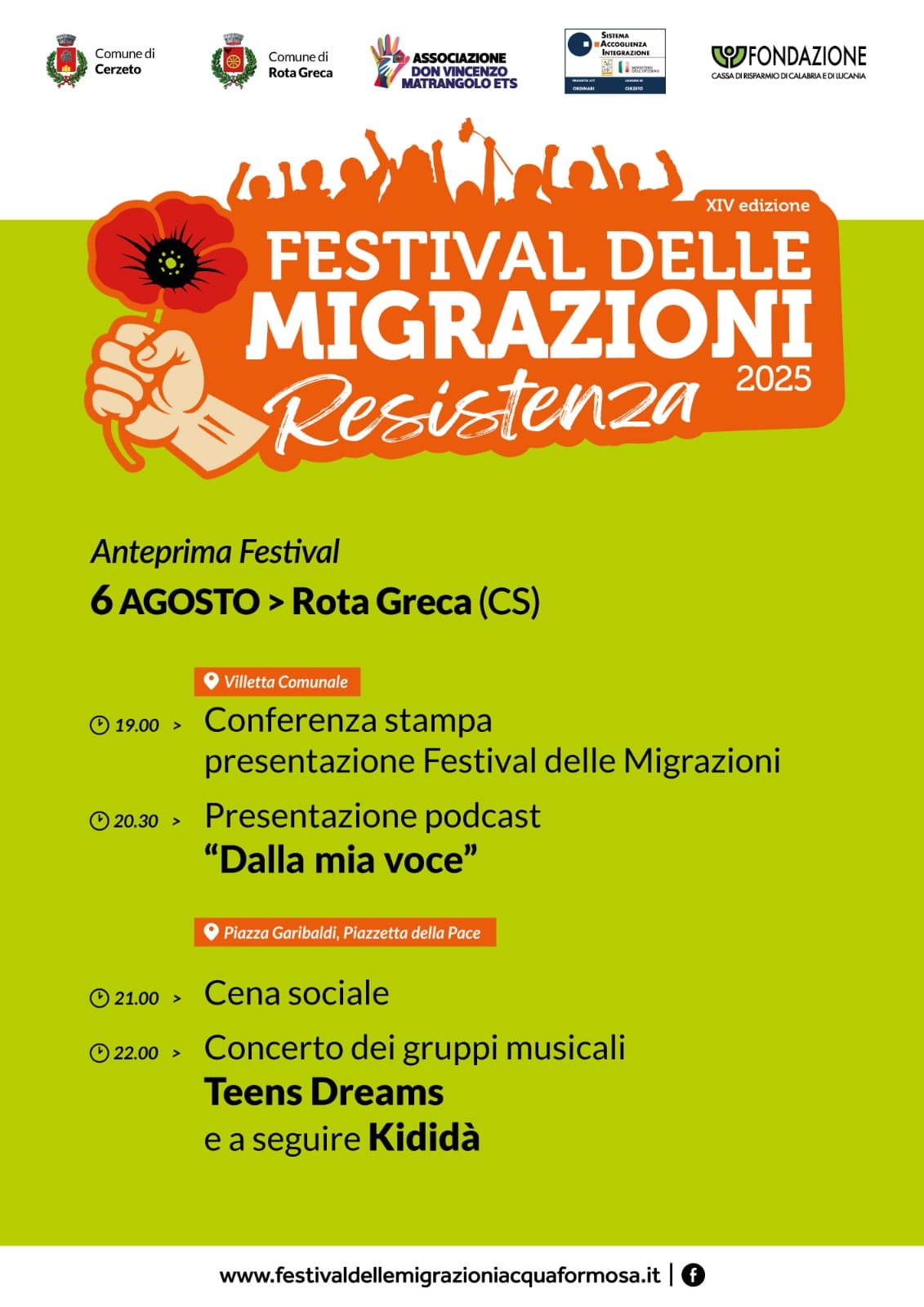 Al momento stai visualizzando Anteprima Festival delle Migrazioni 2025 – Rota Greca