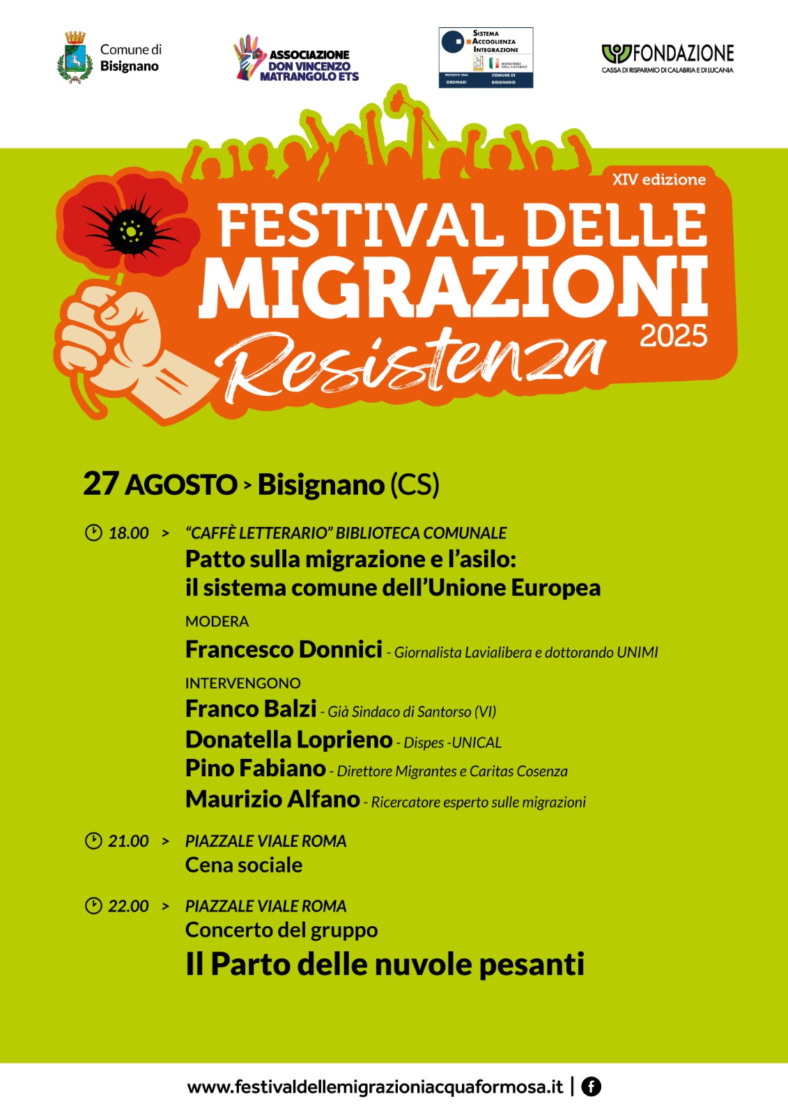 Al momento stai visualizzando Festival delle Migrazioni XIV Edizione 2025 – Bisignano