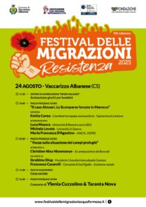 Scopri di più sull'articolo Festival delle Migrazioni XIV Edizione 2025 – VACCARIZZO ALBANESE