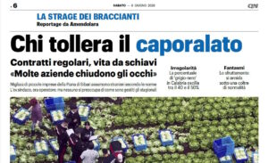 Scopri di più sull'articolo Chi tollera il caporalato – Quotidiano Nazionale 6giu26